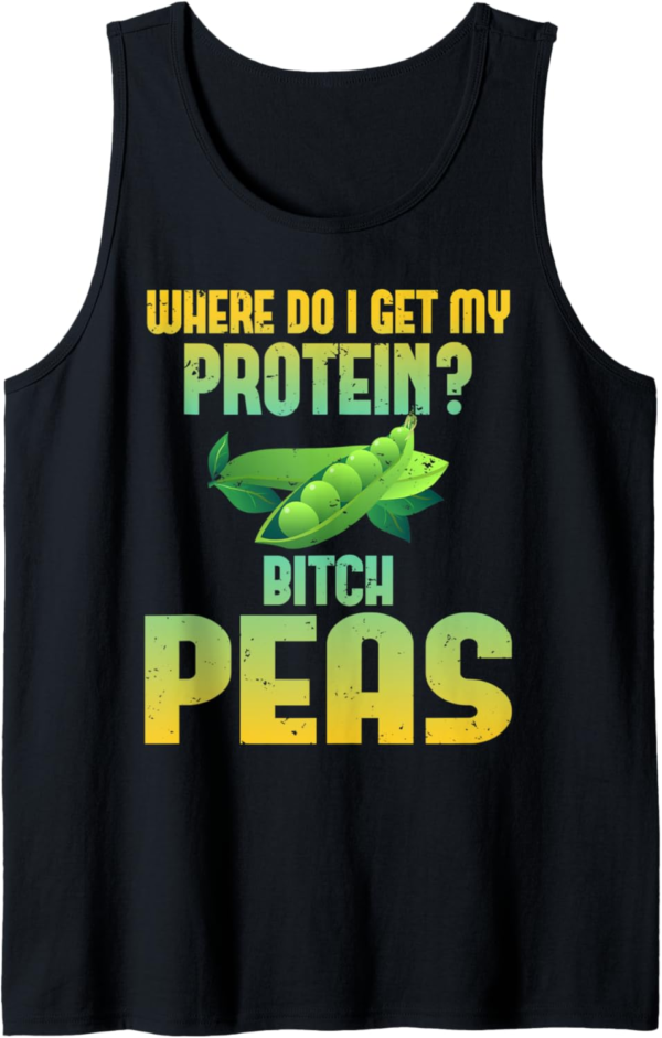 Funny Vegan Gym Lover Gift Tank Top - Image 2